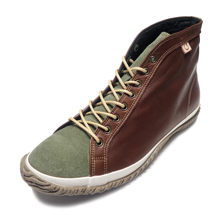 SPINGLE スピングル SP-450 Khaki/Dark Brown カーキ/ダークブラウン メンズ レディース ハイカット スニーカー 450_5