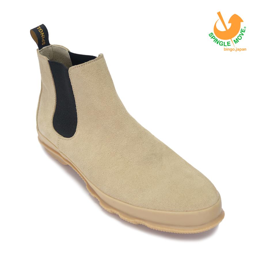 SPINGLE MOVE スピングルムーヴ SPM-469 Beige ベージュ スエード サイドゴアブーツ スピングルムーブ 469