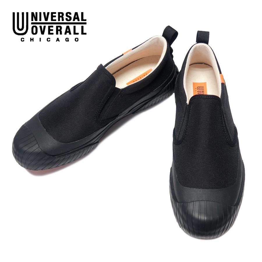 UNIVERSAL OVERALL ユニバーサル オーバーオール UO12 スリッポン Black ブラック UO12176 | UNIVERSAL OVERALL