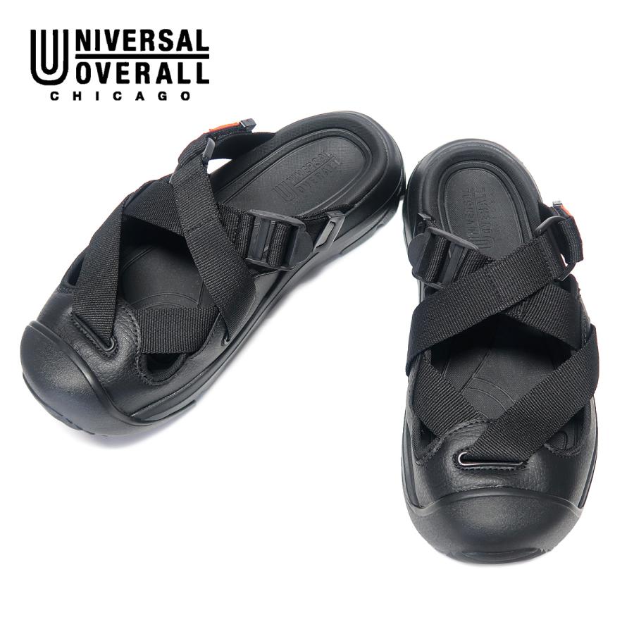 UNIVERSAL OVERALL ユニバーサル オーバーオール UO31 クロッグ サンダル Black ブラック UO31176 | UNIVERSAL OVERALL