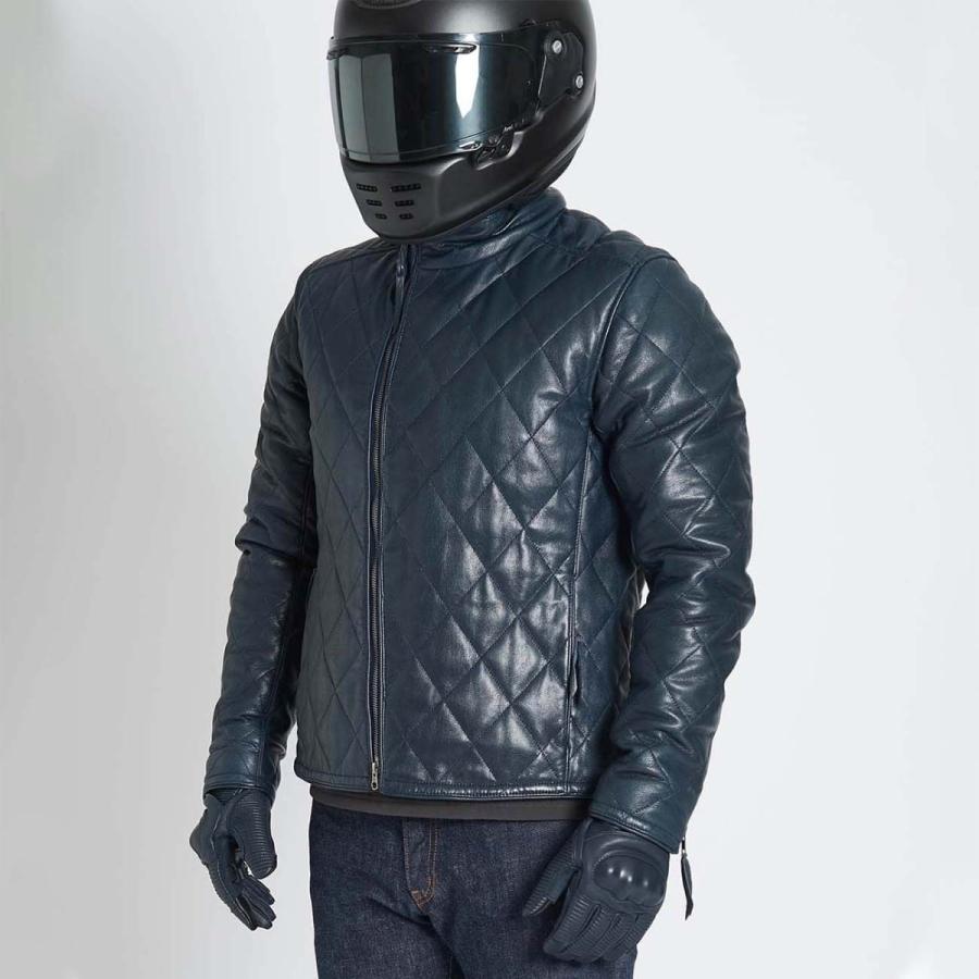 KADOYA ダブルライダースジャケット WM ネイビー 楽天市場】レザーライダースジャケット