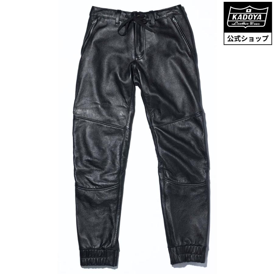 カドヤ（KADOYA） KADOYA LEATHER JOGGER / ブラック カドヤ公式