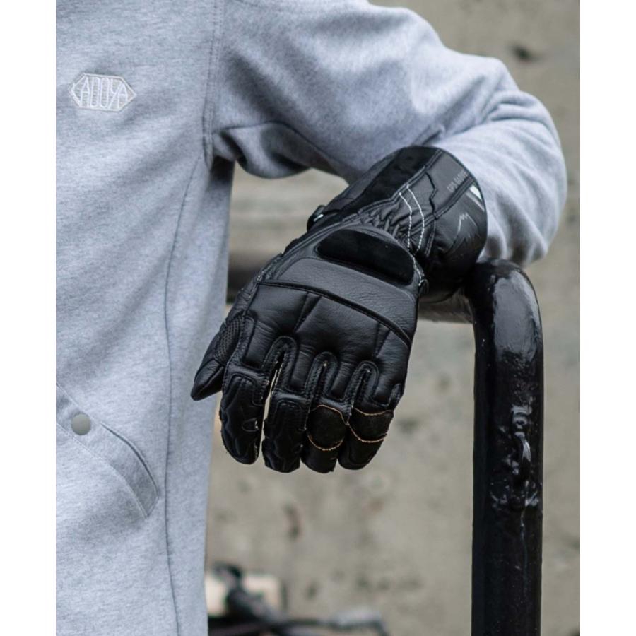 GPS GLOVE-K 　BLACK×BLACK　KUSHITANI×KADOYAコラボレーション　レーシンググローブ｜kadoya-leathers｜10