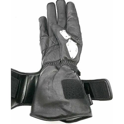 カドヤ（KADOYA） KADOYA HAMMER GLOVE-GAUNTLET シルバー×ブラック