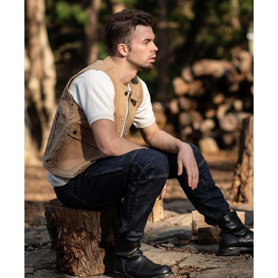 KADOYA ベージュ ノースリーブベスト カドヤ（KADOYA） KADOYA RIDERS WORK VEST ベージュ カドヤ公式