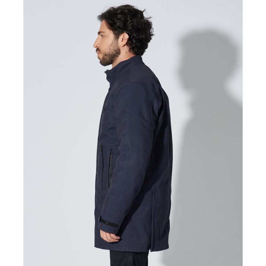 【中古】KADOYA K'S PRODUCT URBAN LINER バイクウェア コート ミドル丈 スタンドカラー ジップアップ ロゴ 3L 紺 カドヤ（KADOYA） KADOYA URBAN LINER / NAVY カドヤ公式ショップ