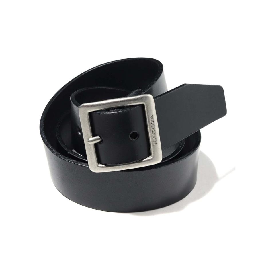 K'S LEATHER KADOYA RIDERS BELT STD BLACK カドヤ公式ショップ