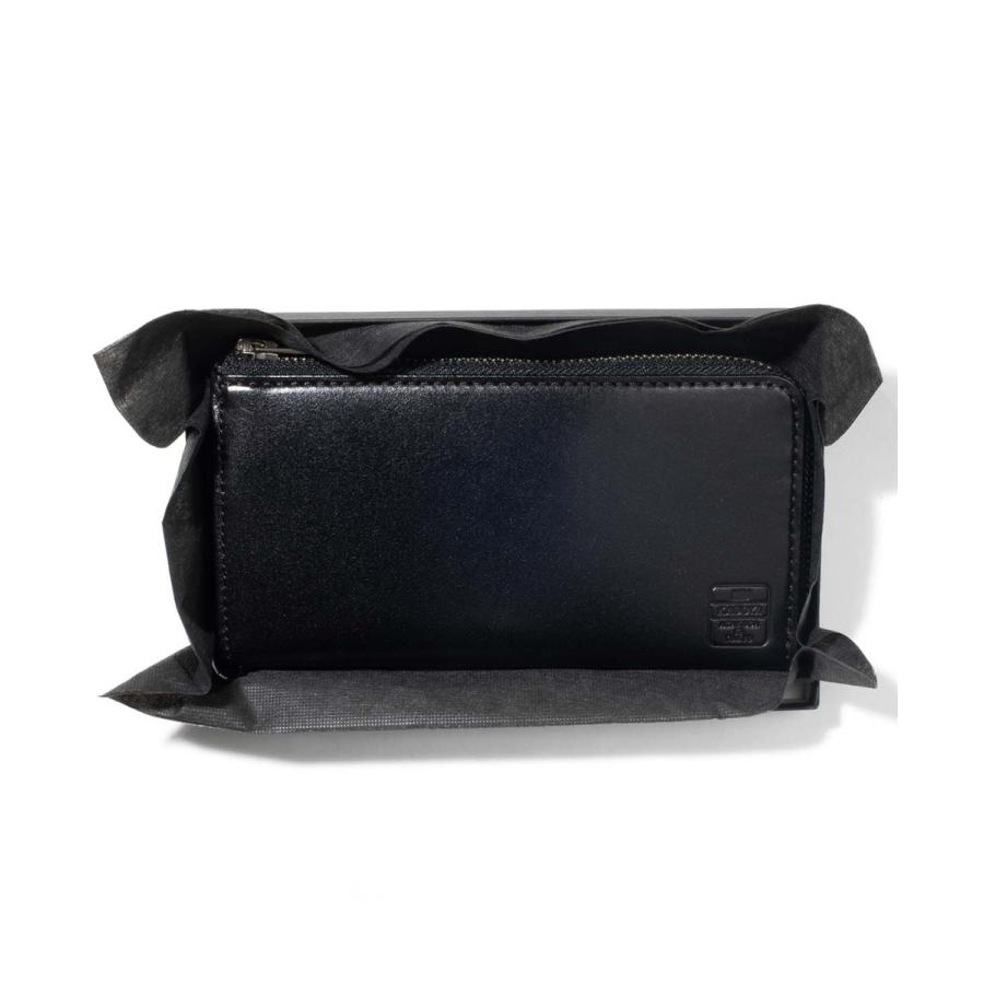 L ZIP COMPACT WALLET / BLACK　KADOYA カドヤ　ロングウォレット｜kadoya-leathers｜08