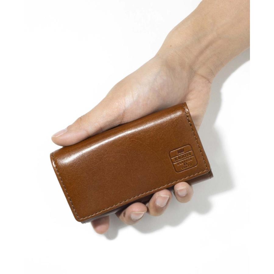 KEY CASE COMPACT WALLET / BROWN　KADOYA カドヤ　キーケース&ウォレット　MADE IN JAPAN｜kadoya-leathers｜10