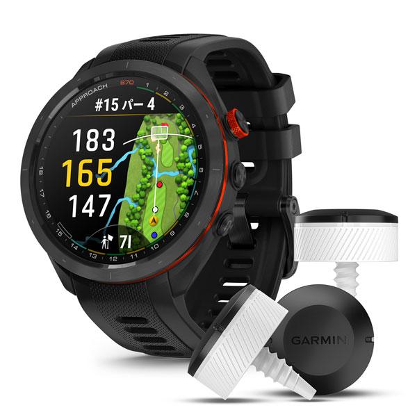 CT10セット 新作 国内正規品 ガーミン GARMIN アプローチ Approach S70 47mm Black 010-02746-22 Black CT10バンドル 010-02746-23 suica GPS ゴルフの画像