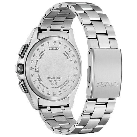 シチズン 国内正規品 CITIZEN 光発電エコ・ドライブ電波時計　ダイレクトフライト　ムーンフェイズ BY1001-66Eの画像