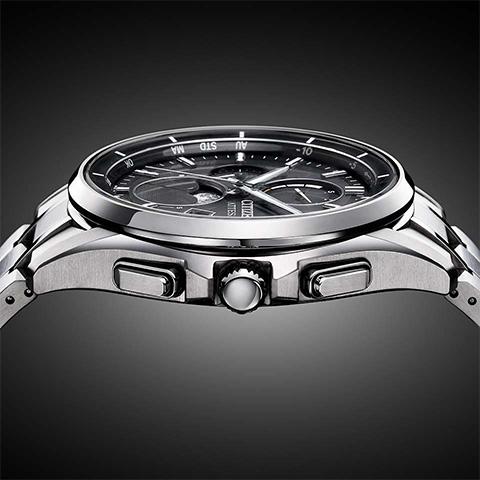 シチズン 国内正規品 CITIZEN 光発電エコ・ドライブ電波時計　ダイレクトフライト　ムーンフェイズ BY1001-66Eの画像