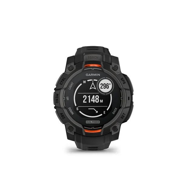 国内正規品 ガーミン インスティンクト 3 デュアルパワー 45mm Black 010-02934-30 GARMIN Instinct 3 ソーラー 登山 釣りの画像