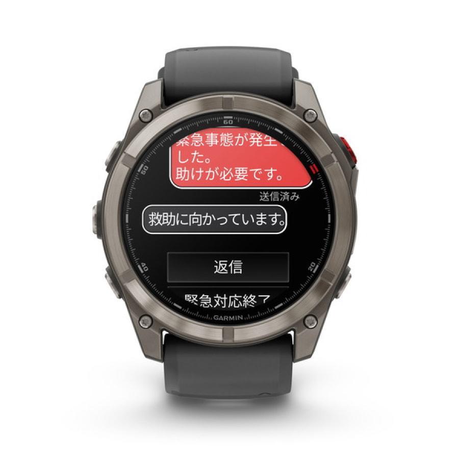 ガーミン 国内正規品 新作 ガーミン GARMIN Fenix 8 Pro AMOLED 51mm Titanium 010-03199-31 マルチスポーツ スマート通話 約27日間バッテリーの画像