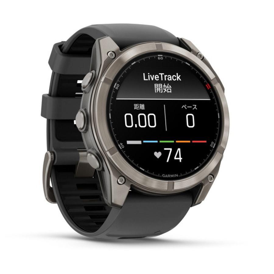 ガーミン 国内正規品 新作 ガーミン GARMIN Fenix 8 Pro AMOLED 51mm Titanium 010-03199-31 マルチスポーツ スマート通話 約27日間バッテリーの画像