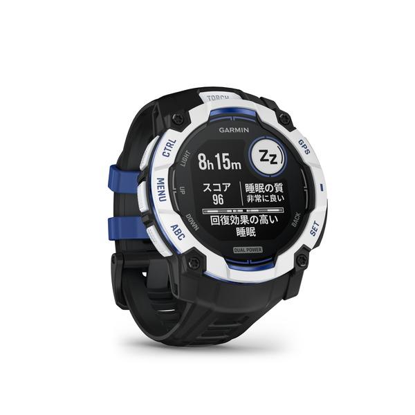 ガーミン Instinct 3 Dual Power Whitestone 010-02935-33 国内正規品 ソーラー充電 スマートウォッチ GPS 衝撃に強い 卒業祝いの画像