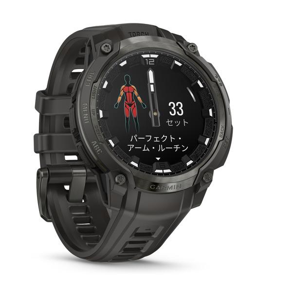 国内正規品 ガーミン Instinct Crossover AMOLED 010-03398-30 インスティンクト クロスオーバー アナログ 針 スマートウォッチ Garminの画像