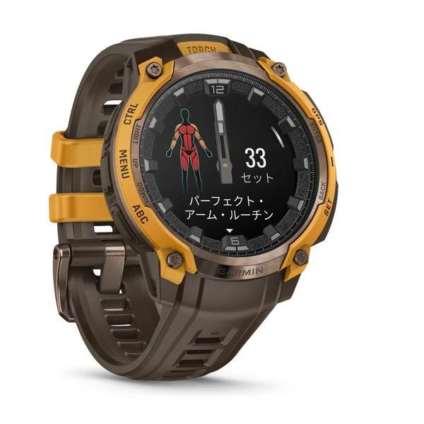 国内正規品 ガーミン Instinct Crossover AMOLED 010-03398-31 アナログ針 スマートウォッチ GARMINの画像