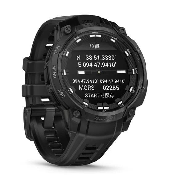 国内正規品 ガーミン Instinct Crossover AMOLED Tactical 010-03398-32 GPS スマートウォッチ ソーラー充電 ミリタリー 耐衝撃 GARMINの画像