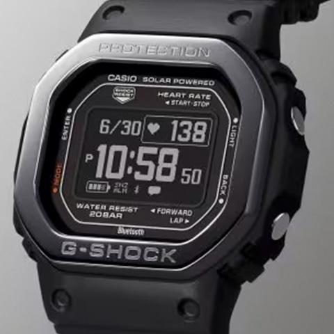 国内正規品 CASIO カシオ G-SHOCK DW-H5600MB-1JR G-SQUAD スマートウォッチ ブラック ソーラー充電 心拍計測対応 メンズ 腕時計の画像