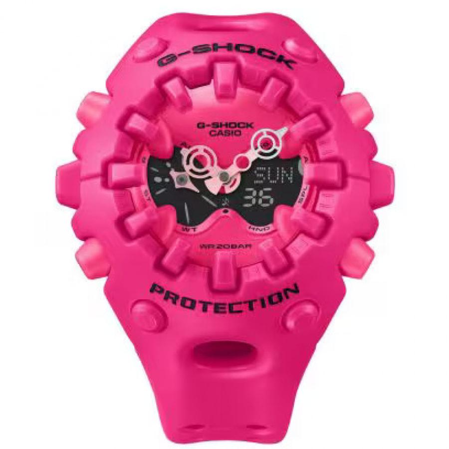 国内正規品 CASIO G-SHOCK GA-V01-4AJF ピンク タフデザイン 20気圧防水 ワールドタイム LEDライト搭載 メンズ腕時計の画像