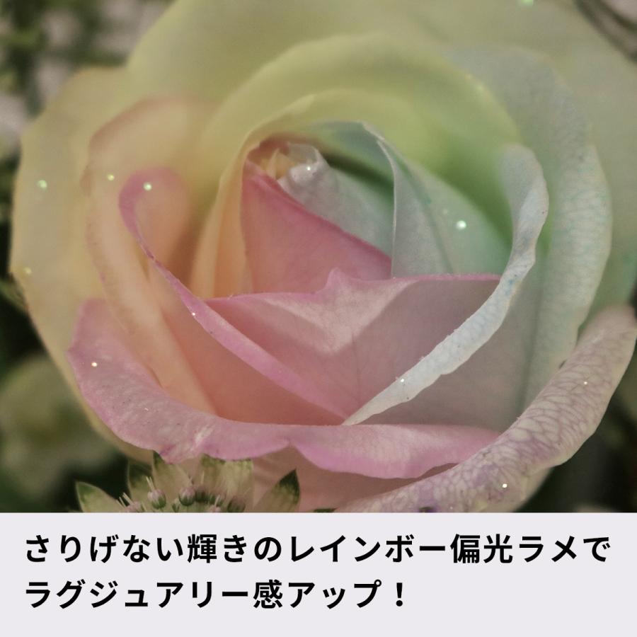 パステルレインボーローズプリザーブドフラワー・「時を刻む」虹色薔薇
