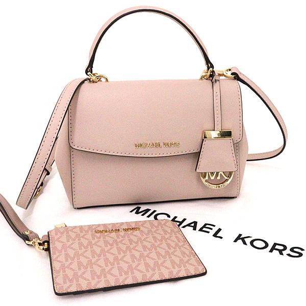 マイケルコース Michael Kors AVA クロスボディ スモール 2wayバッグ コインケース セット ソフトピンク バレー【中古】S