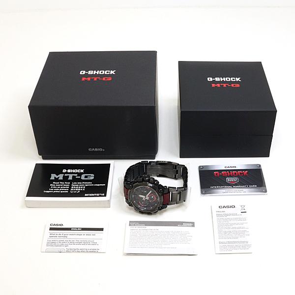 CASIO カシオ メンズ腕時計 G-SHOCK MTG-B3000 ブラック文字盤 ボルドー 電波ソーラー 未使用品｜kadusaya78｜02