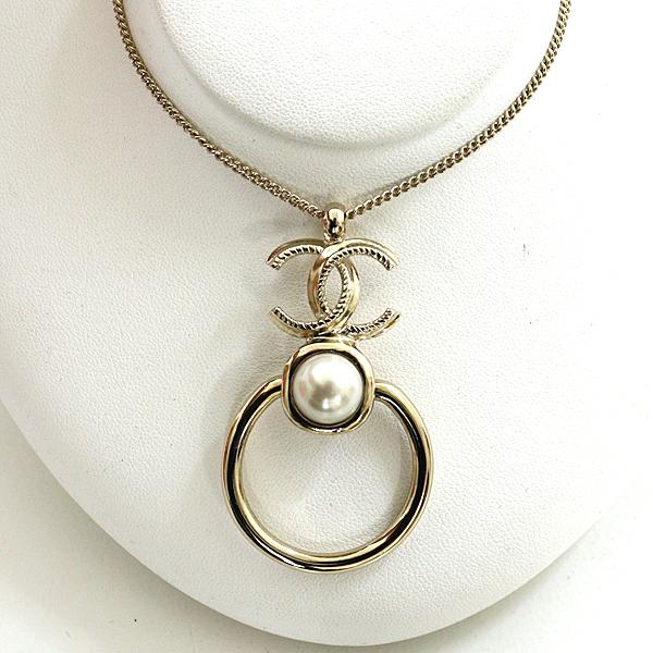 シャネル CHANEL GPネックレス ライトゴールド 【中古】Sランク CHANEL（シャネル） CHANEL GPネックレス ライトゴールド 【中古】S