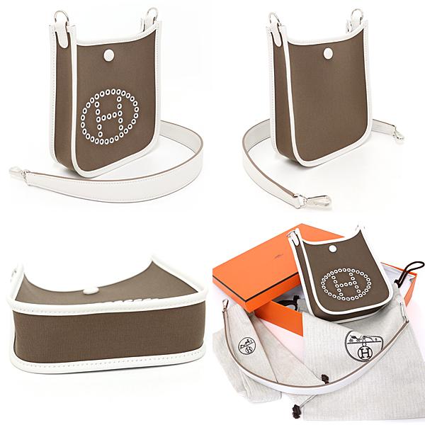 HERMES エルメス ネオ エヴリン ショルダーバッグ トワル HERMES エルメス ネオ エヴリン ショルダーバッグ トワル