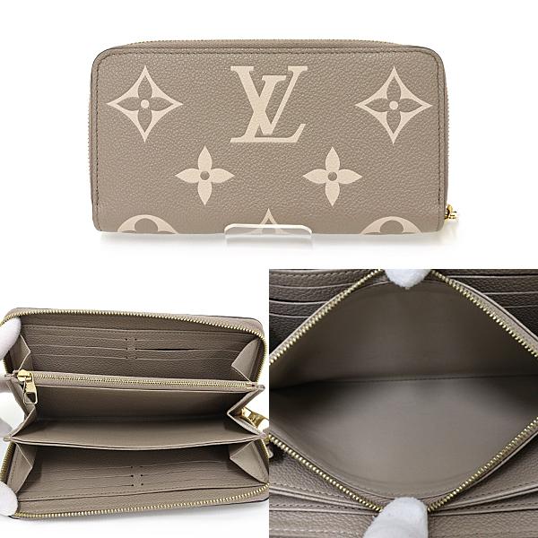 ルイ ヴィトン LOUIS VUITTON ジッピー･ウォレット モノグラム･アンプラント レザー M69794 トゥルトレール クレーム 【中古】Aランク LOUIS VUITTON（ルイ・ヴィトン） ルイ ヴィトン ジッピー・ウォレット