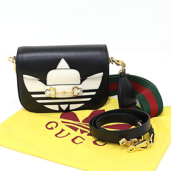 ■極美品■GUCCI✖️ADIDAS ホースビット 1955 ショルダーバッグ GUCCI（グッチ） adidas × ホースビット 1955 ミニ ショルダーバッグ