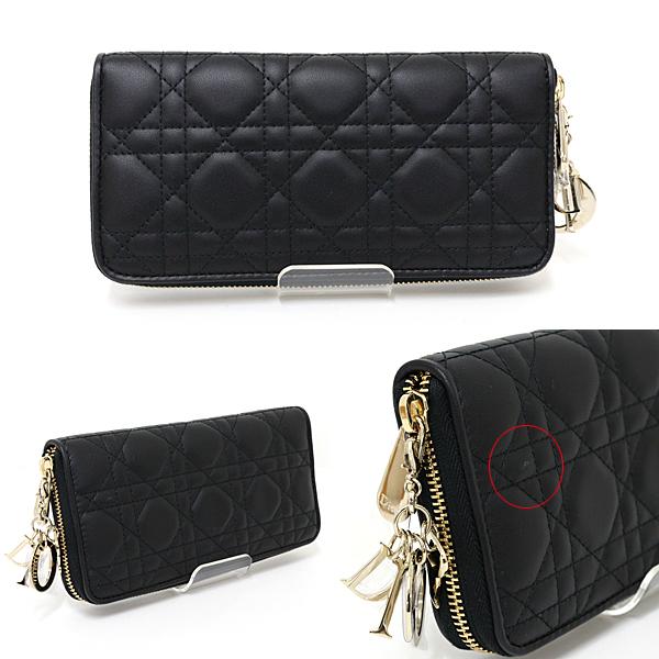 クリスチャン・ディオール Christian Dior レデディオールヴォヤジュールウォレット S0007ONMJ ブラック ラム レディース 長財布 Christian Dior（クリスチャン・ディオール） クリスチャン ディオール