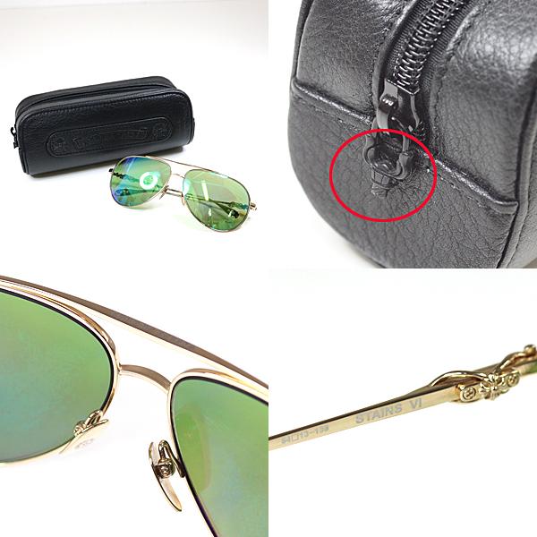 CHROME HEARTS（クロムハーツ） サングラス STAINS VI ゴールド ミラー