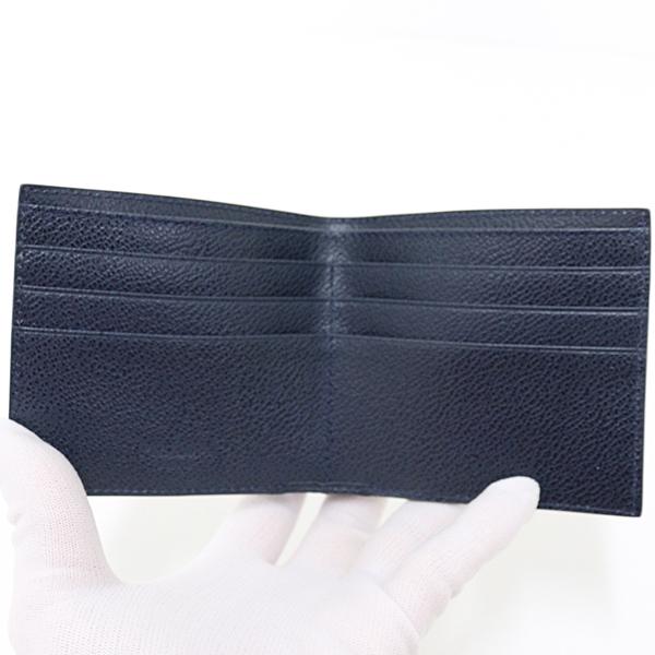 プラダ PRADA 2折り札入れ サフィアーノレザー ネイビー 未使用 PRADA（プラダ） PRADA 2折り札入れ サフィアーノレザー ネイビー 未