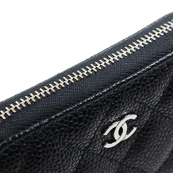 シャネル CHANEL クラシック ジップ パース AP0216 ブラック 黒 シルバー金具 ケース【中古】Sランク CHANEL（シャネル） クラシック ジップ コインパース AP0216 ブラック