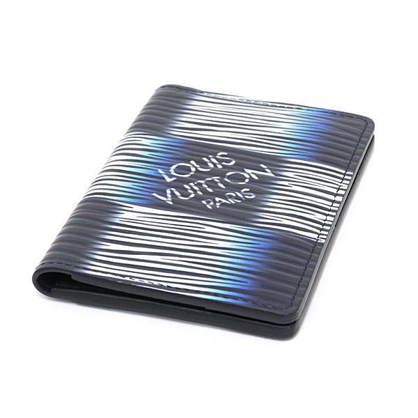 ルイヴィトン カードケース オーガナイザー・ドゥ ポッシュ ダミエ・ラッシュ ブルー エピ M82822 Sランク【中古】 LOUIS VUITTON（ルイ・ヴィトン） カードケース オーガナイザー・ドゥ