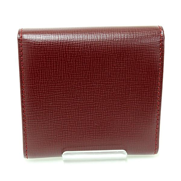 カルティエ Cartier マストライン ケース レザー L3000158 ボルドー ゴールド金具 【中古】Sランク Cartier（カルティエ） マストライン コインケース レザー L3000158