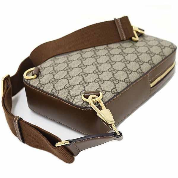 グッチ GUCCI インターロッキングG スリングバッグ ボディバッグ GGスプリーム キャンバス 696016 ブラウン ベージュ 未使用品 GUCCI（グッチ） インターロッキングG スリングバッグ ボディバッグ GG