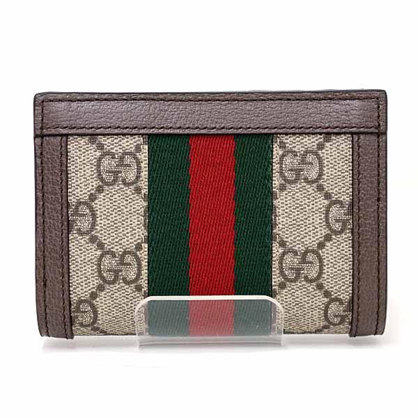 【未使用品】グッチ【GUCCI】オフィディア スモール ウォレット GGスプリーム キャンバス  ウェブストライプ 二つ折り財布 サイフ ダブルG 813296 96IWG 8745 OFFIDIA GG WALLET【Sランク】【新品同様】 GUCCI（グッチ） オフィディア スモールウォレット 二つ折り財布 GG