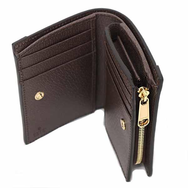 グッチ GUCCI オフィディア スモールウォレット 二つ折り財布 GGスプリームキャンバス 813296 ベージュ＆ダークブラウン 【中古】S 楽天市場】グッチ GUCCI オフィディア スモールウォレット 二つ折り