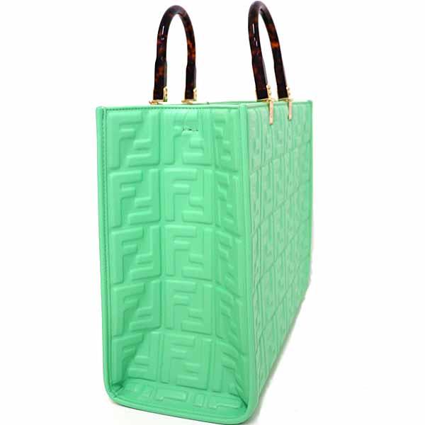 FENDI フェンディ 2WAY サンシャインミディアムショッパー ハンドバッグ トートバッグ 肩掛け ショルダーバッグ 8BH386 キャンバス  パテントレザー   ブラウン 茶 アイボリー シルバー金具 レディース【中古品】 FENDI（フェンディ） トートバッグ 2WAY SUNSHINE MEDIUM サンシャイン