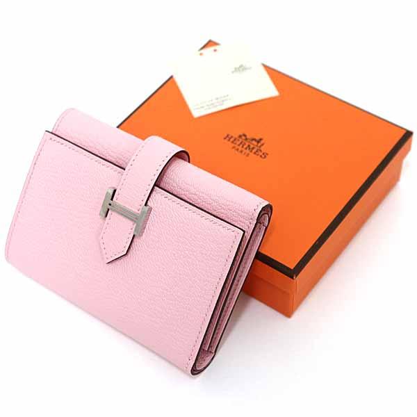 HERMES（エルメス） ベアンコンビネ 三つ折り財布 シェーブル K刻印