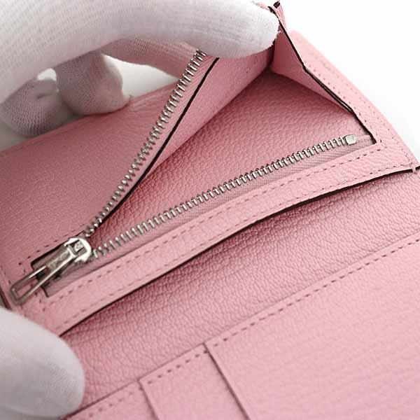 HERMES（エルメス） ベアンコンビネ 三つ折り財布 シェーブル K刻印