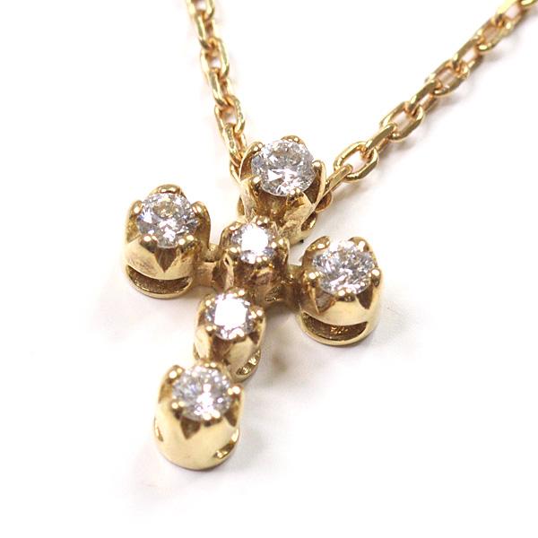 STAR JEWELRY（スタージュエリー） K18YG ダイアモンド クロス