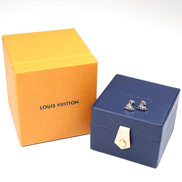 LOUIS VUITTON ルイヴィトン ピアス LV ヴォルト ワン ホワイト