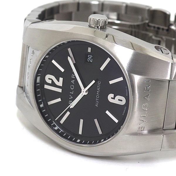 ブルガリ BVLGARI メンズ腕時計 エルゴン EG40S ブラック文字盤 SS