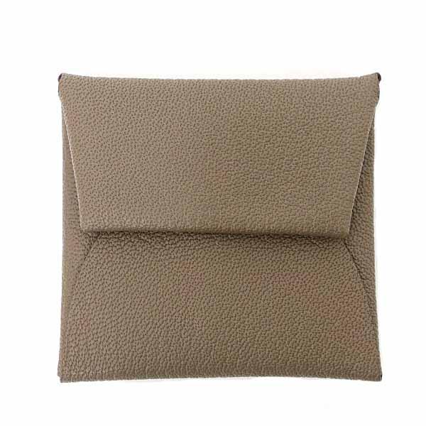 新品同様HERMES バスティア ケース エトゥープ HERMES エルメス コインケース バスティア シェーブルミゾル