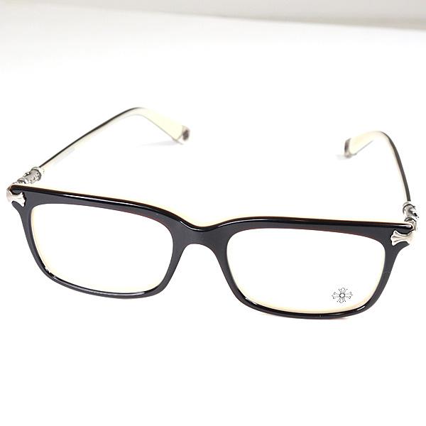 値下げクロムハーツ銀座購入　メガネfun hatch ギャラ有　眼鏡　サングラス CHROME HEARTS（クロムハーツ） メガネ FUN HATCH ブラウン/クリーム