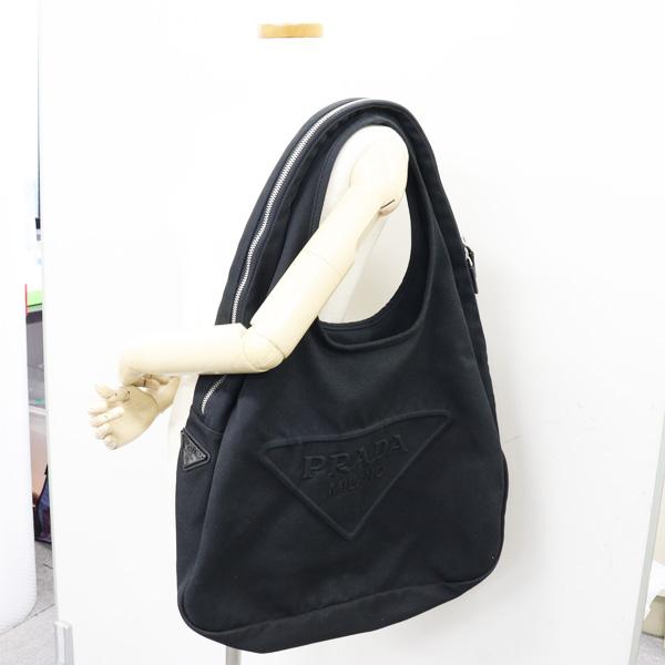 PRADA（プラダ） キャンバス ホーボーバッグ ショルダーバッグ